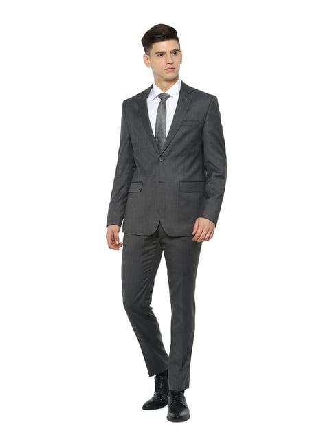 van heusen grey notch lapel 3-piece suit