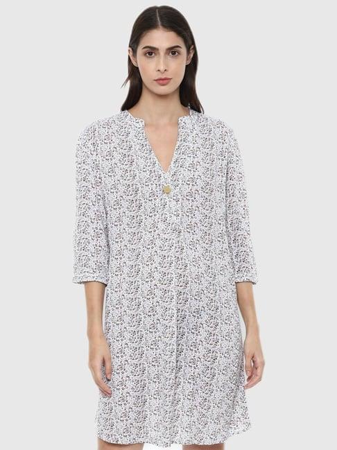 van heusen grey print dress