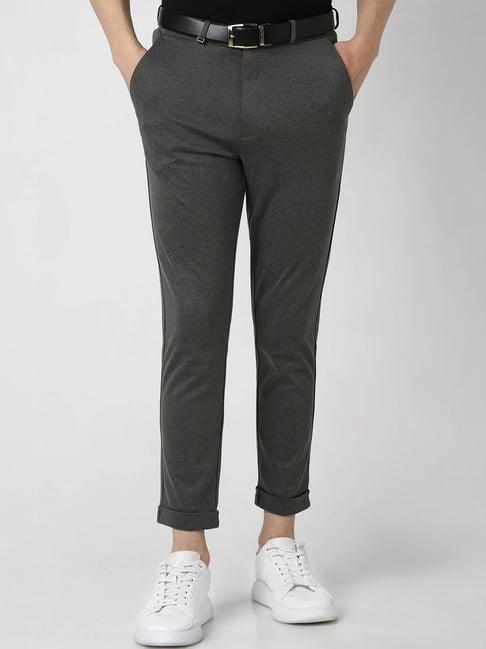 van heusen grey slim fit chinos