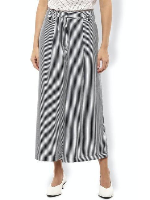 van heusen grey striped culottes