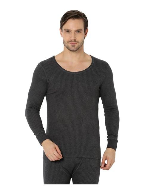 van heusen grey striped thermal top