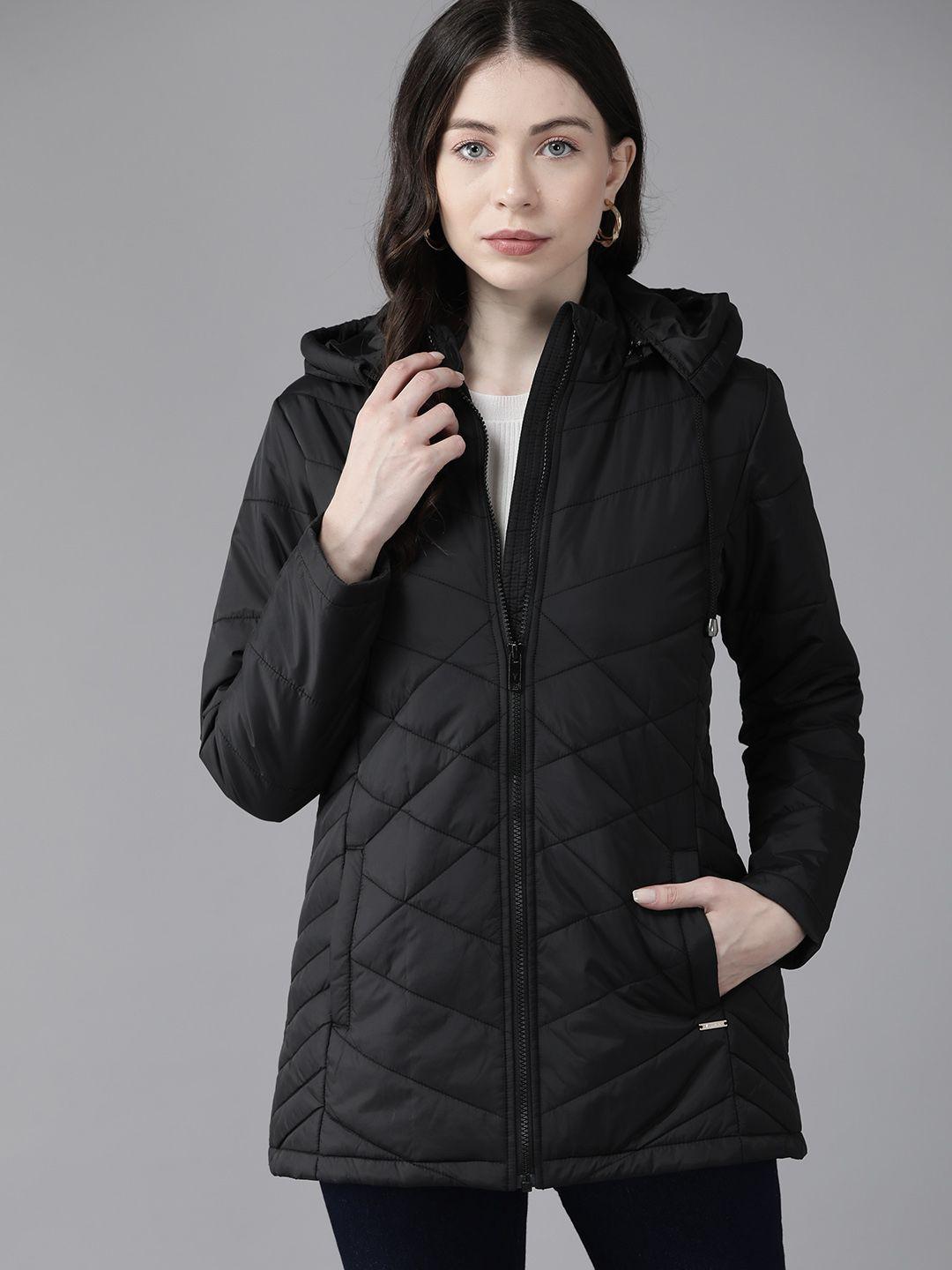 van heusen longline hooded quilted jacket