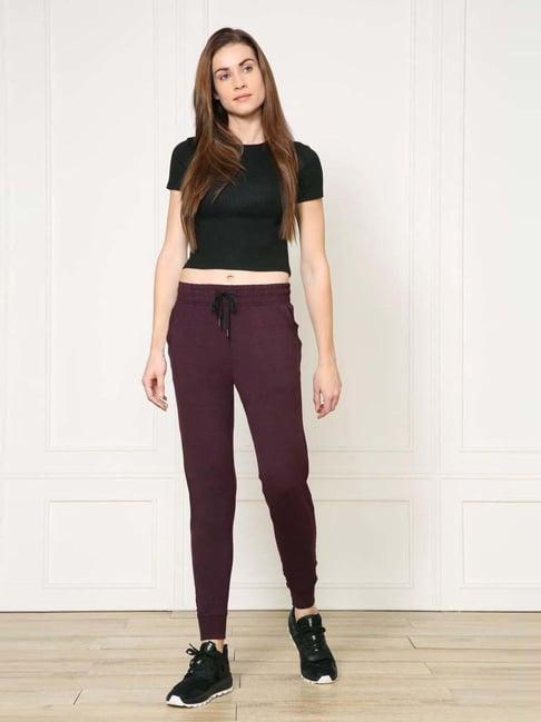 van heusen maroon mid rise joggers