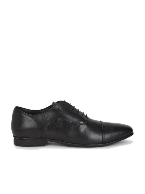 van heusen men's black oxford shoes