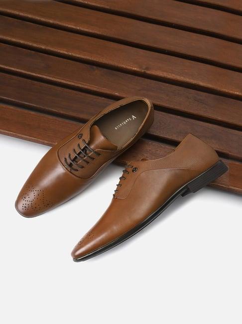 van heusen men's brown oxford shoes