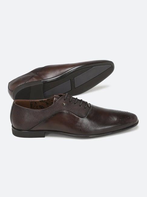 van heusen men's brown oxford shoes