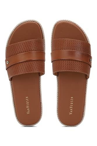 van heusen men's brown slippers-8 kids uk (vhscfrgff000253 42 eu)