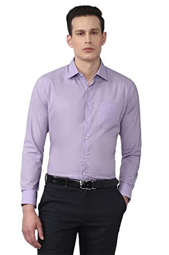 van heusen men's slim fit formal shirt (vhsfrslb145826_pale purple 42)