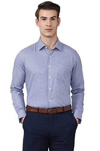 van heusen men's slim fit shirt (vhsffslbm29042_medium blue 39)