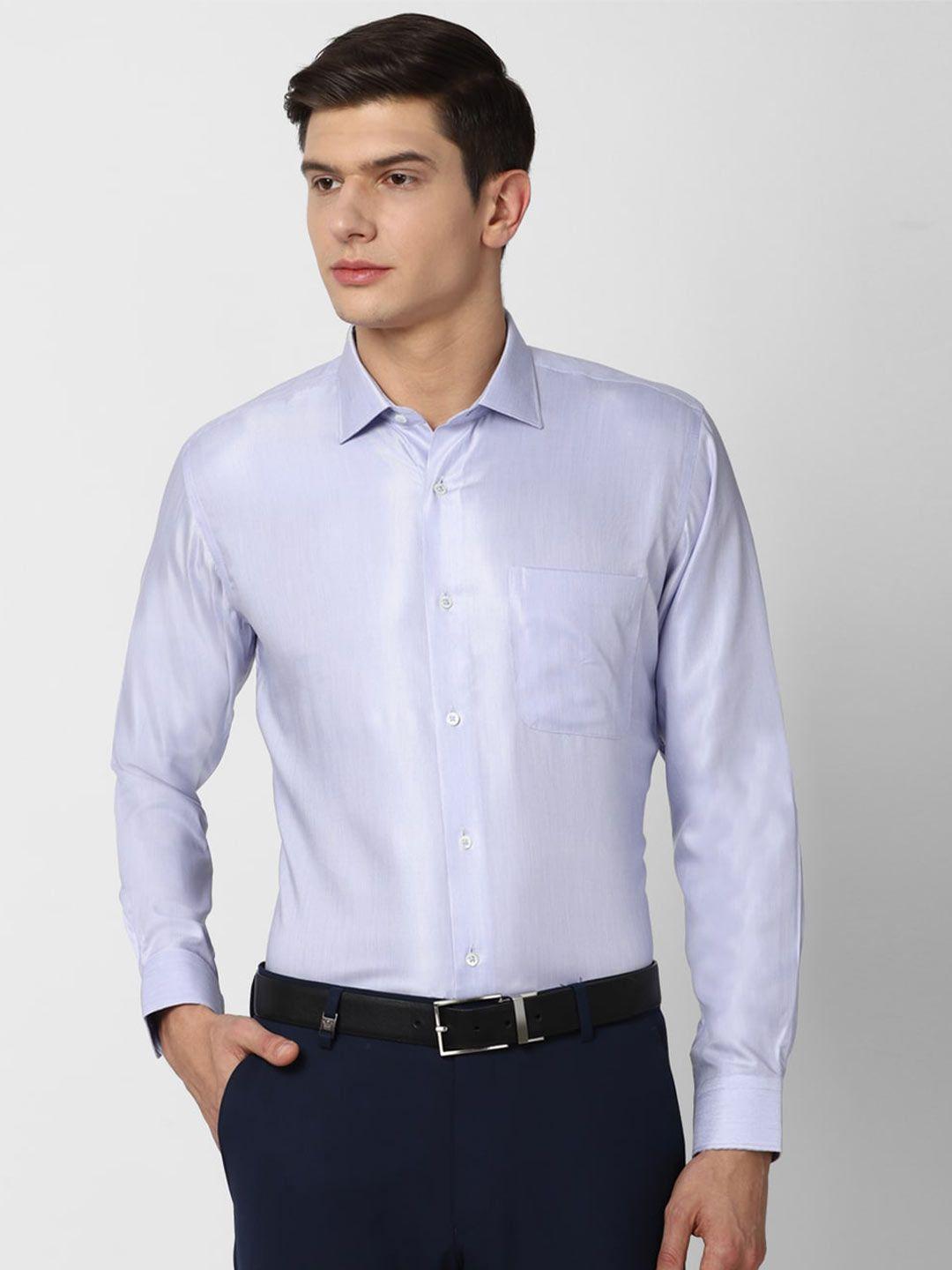 van heusen men blue formal shirt