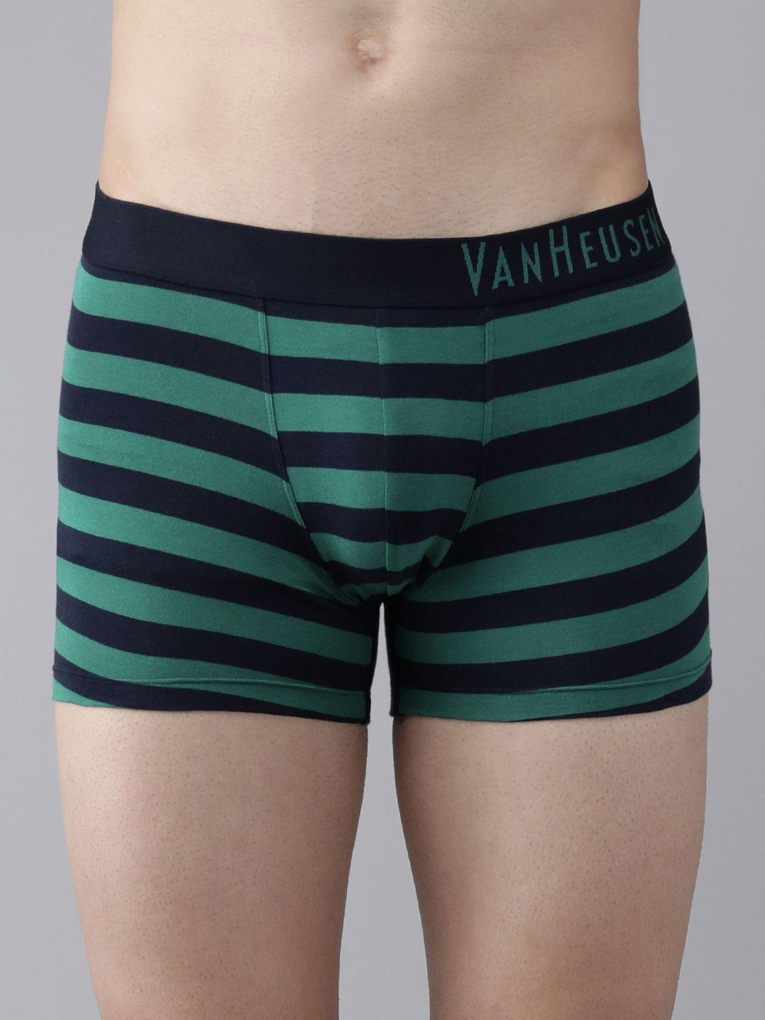 van heusen men green striped colour fresh elasticized waistband trunks ihqetr1cys410055