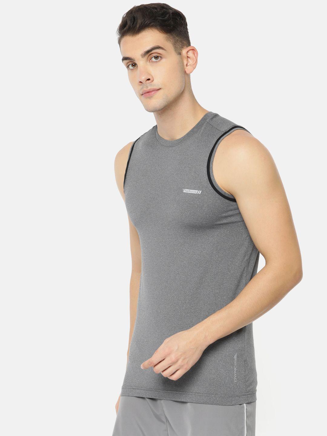 van heusen men grey swift dry gym vest