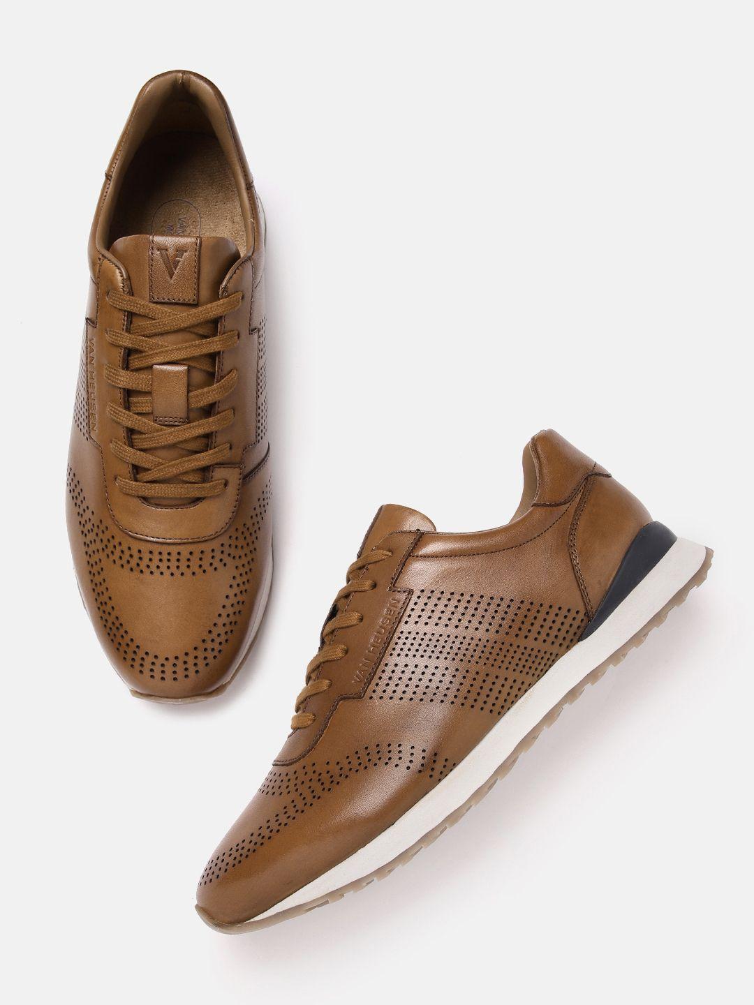 van heusen men leather sneakers