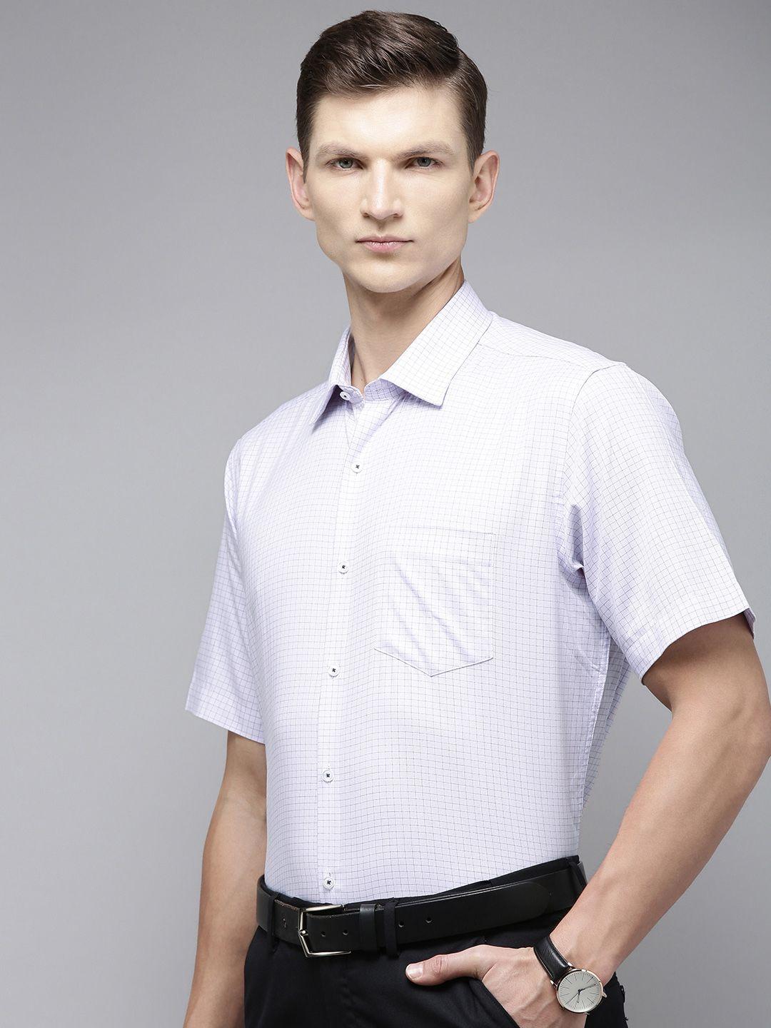 van heusen men micro checks formal shirt