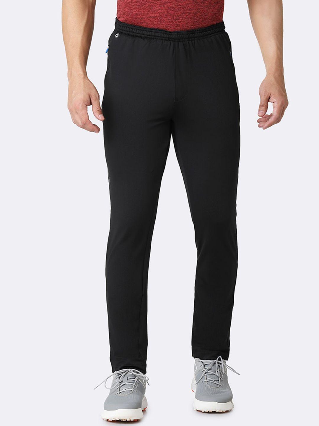 van heusen men mid-rise slim-fit track pants