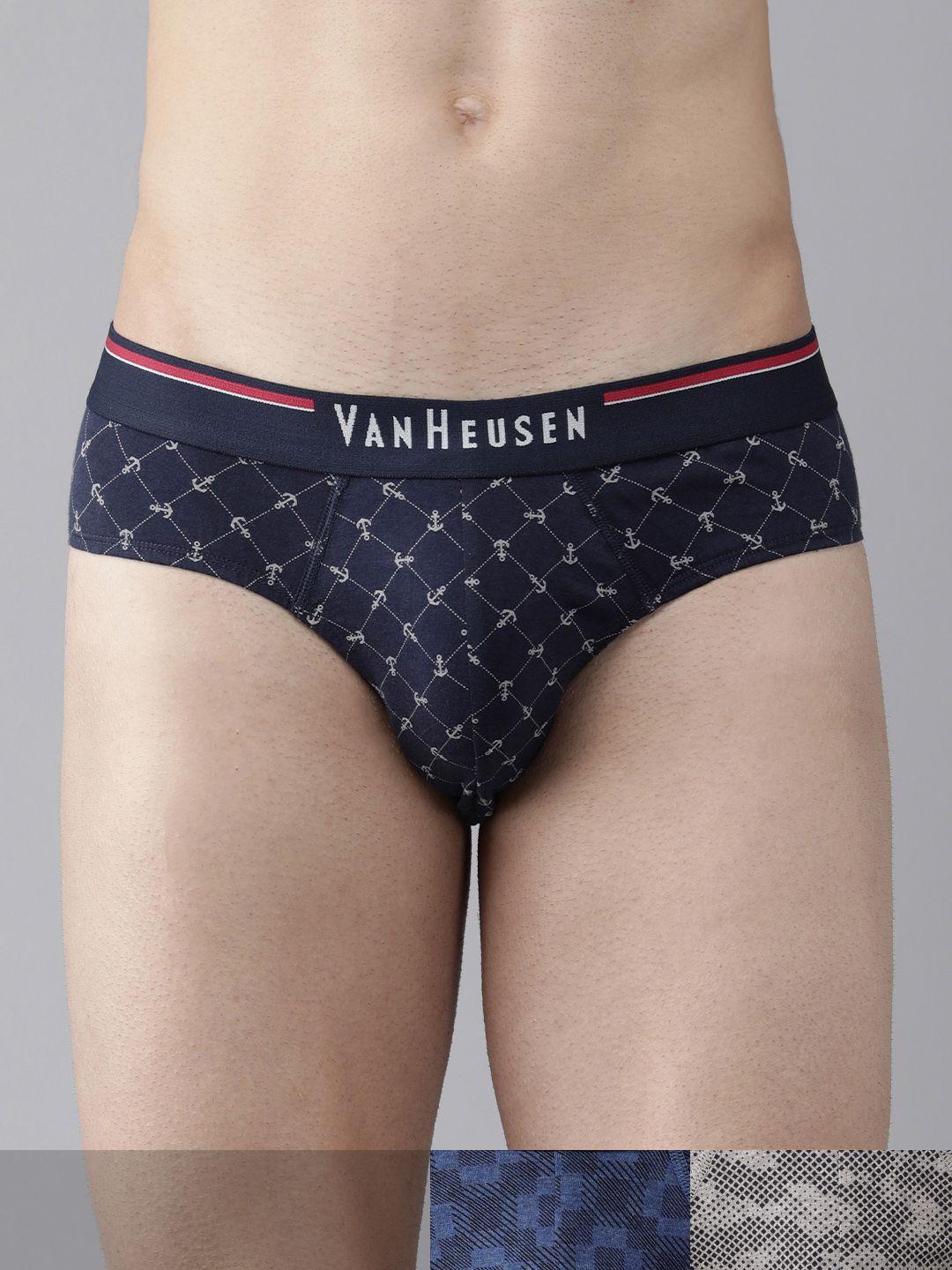 van heusen men pack of 3 classic printed briefs ihqbr3ccpn10006