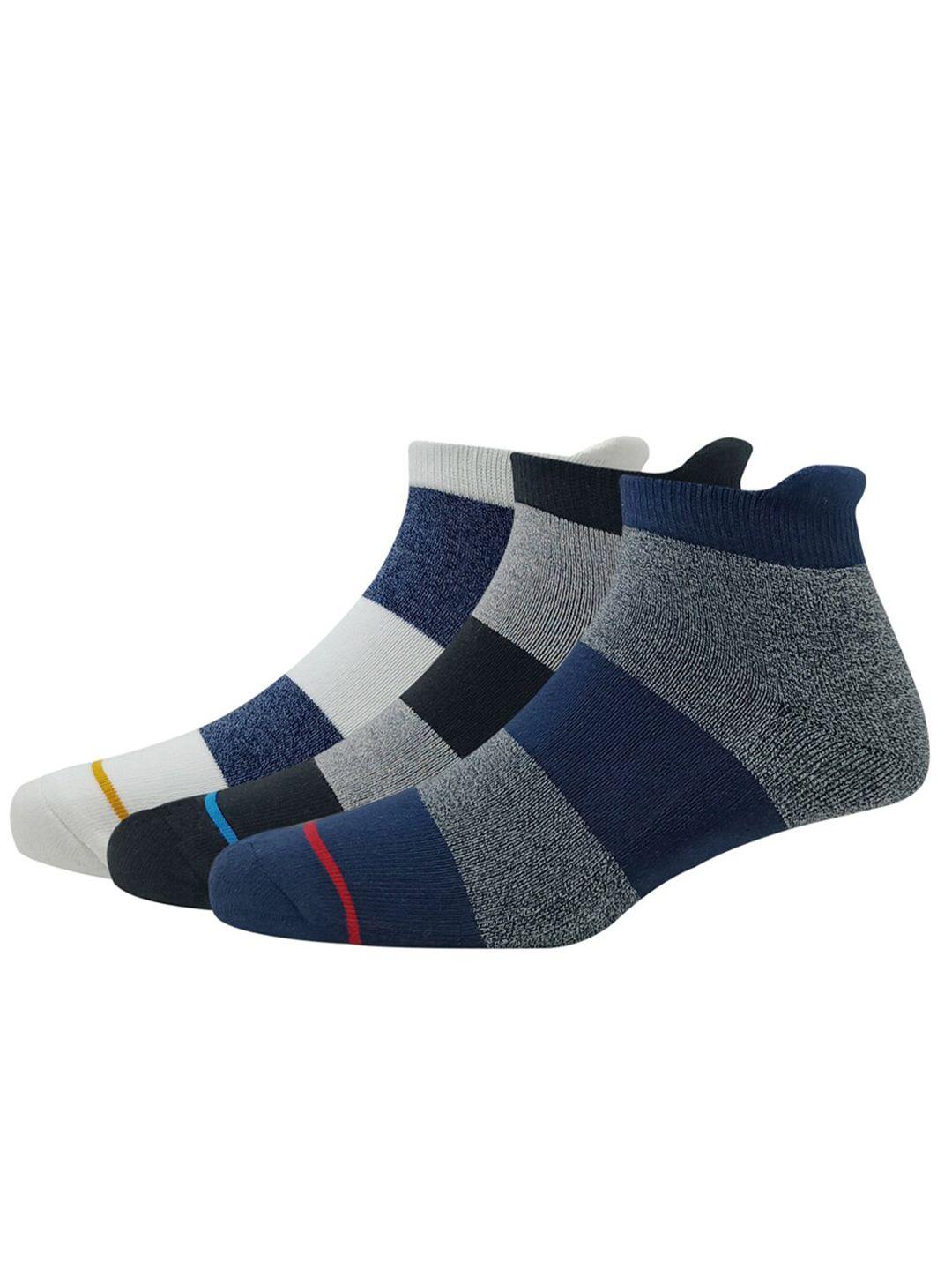 van heusen men pack of 3 patterned ankle-length socks