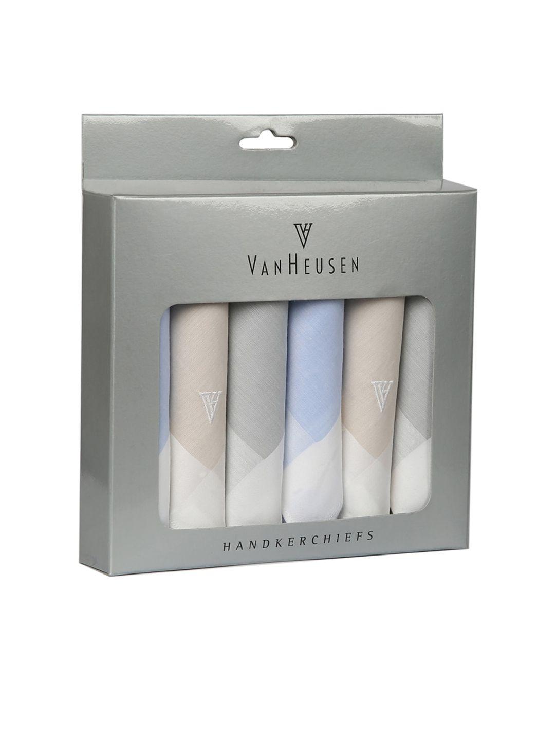 van heusen men pack of 6 solid handkerchief gift set