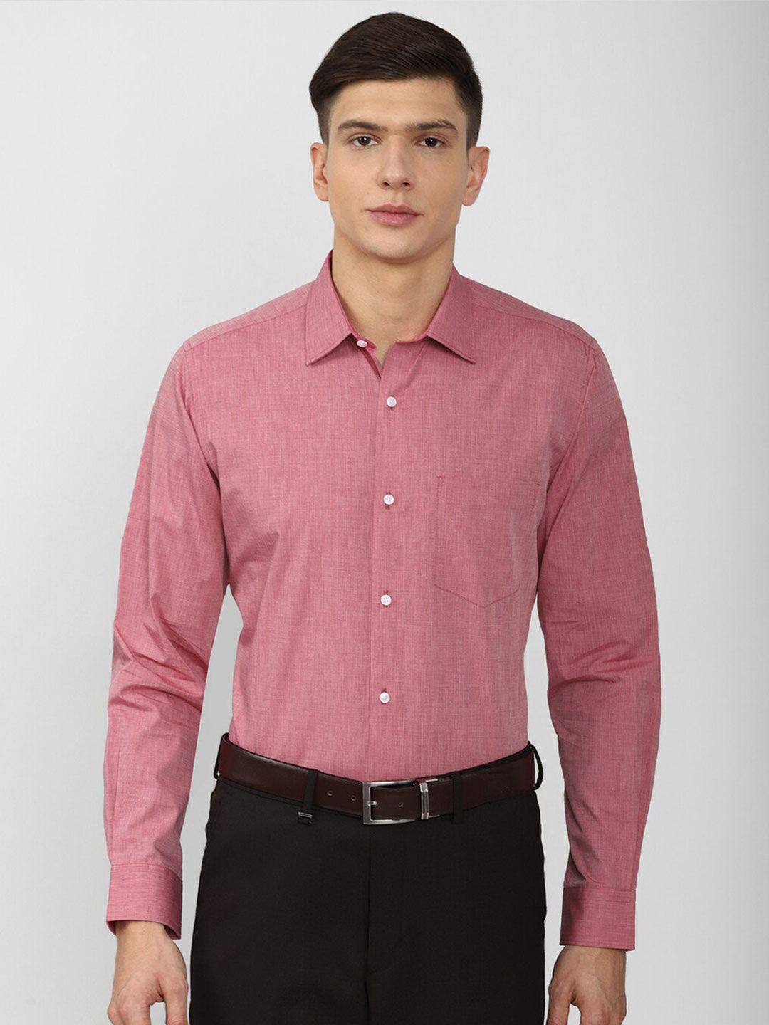 van heusen men pink formal shirt