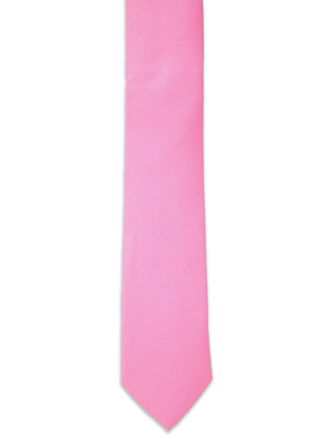 van heusen men pink solid skinny tie