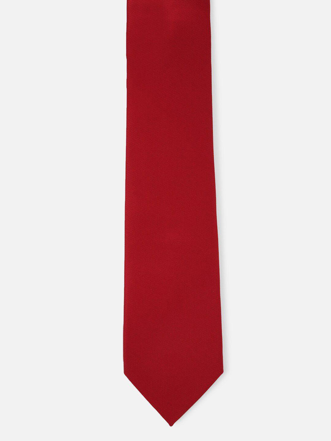 van heusen men red & black broad tie