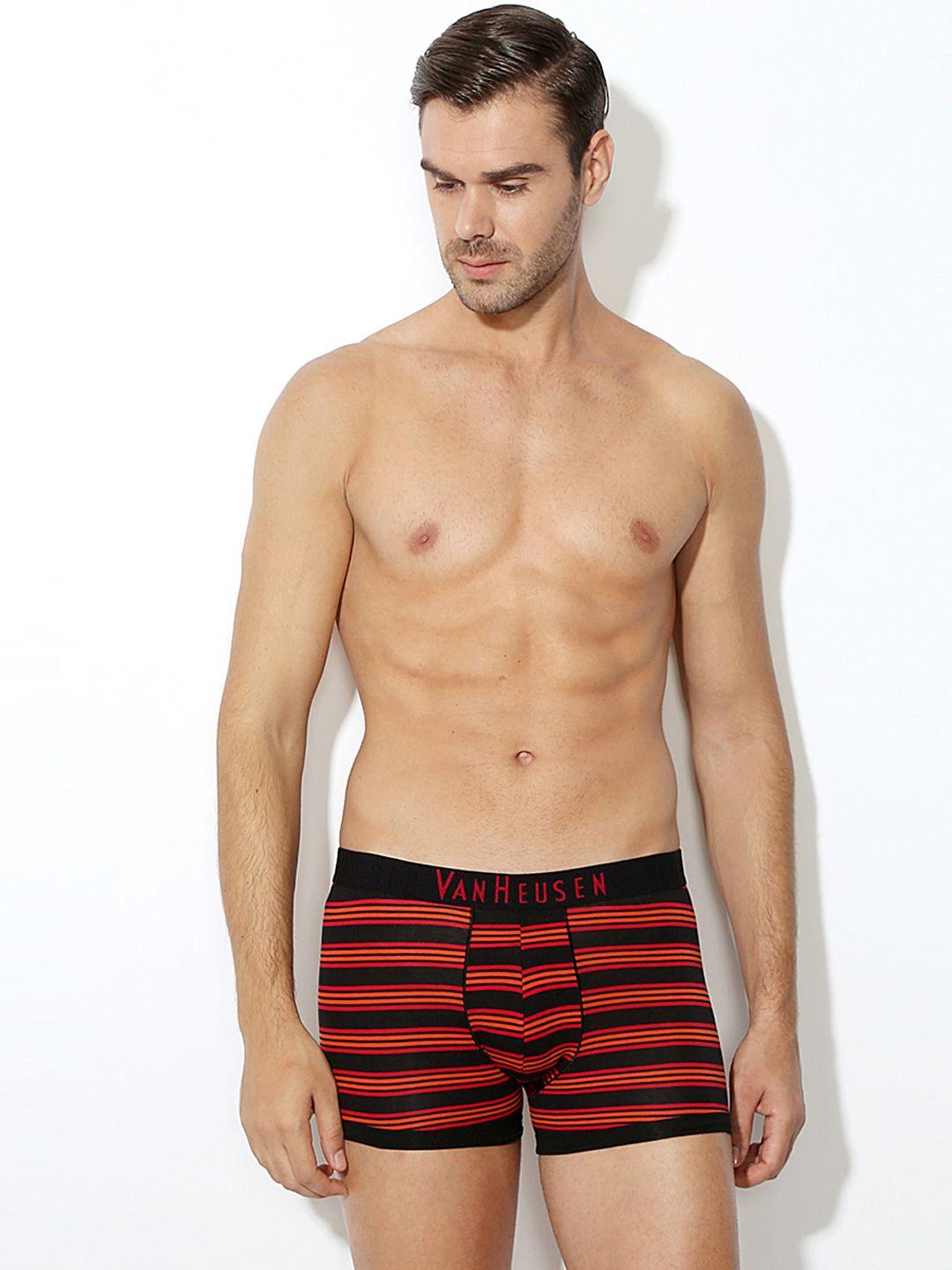 van heusen men red striped colour fresh no ride up trunks 20043