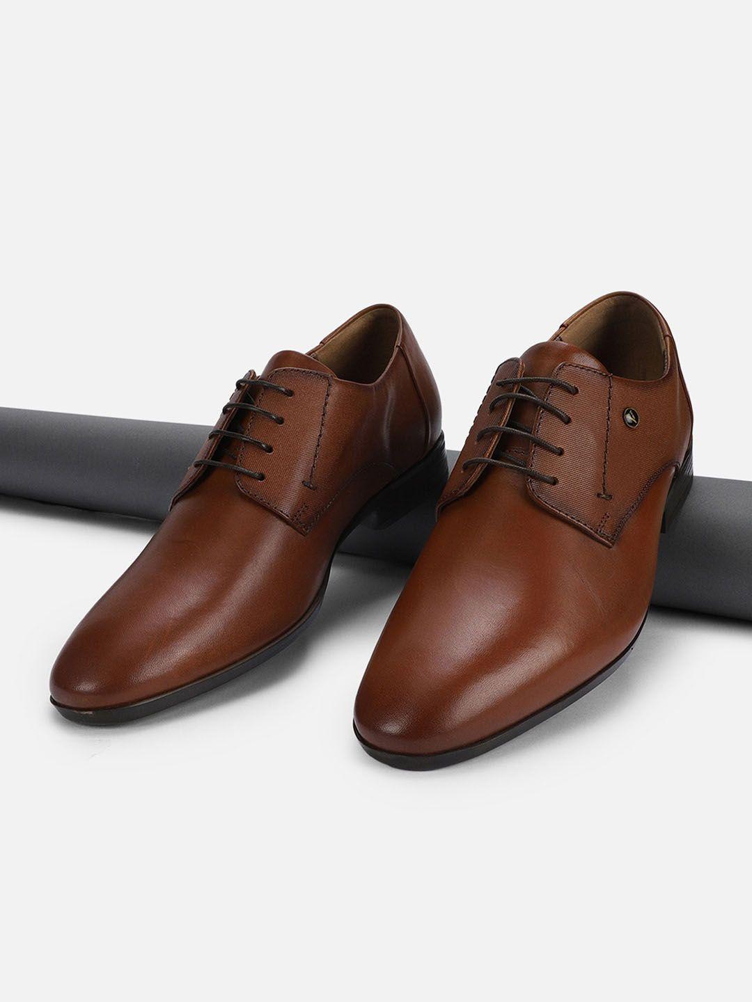 van heusen men round toe leather derbys