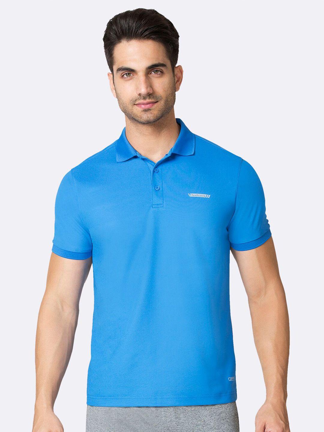 van heusen men short sleeves polo collar sports t-shirt