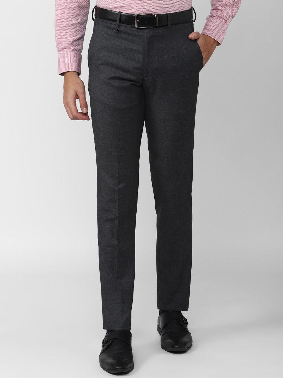 van heusen men slim fit trousers