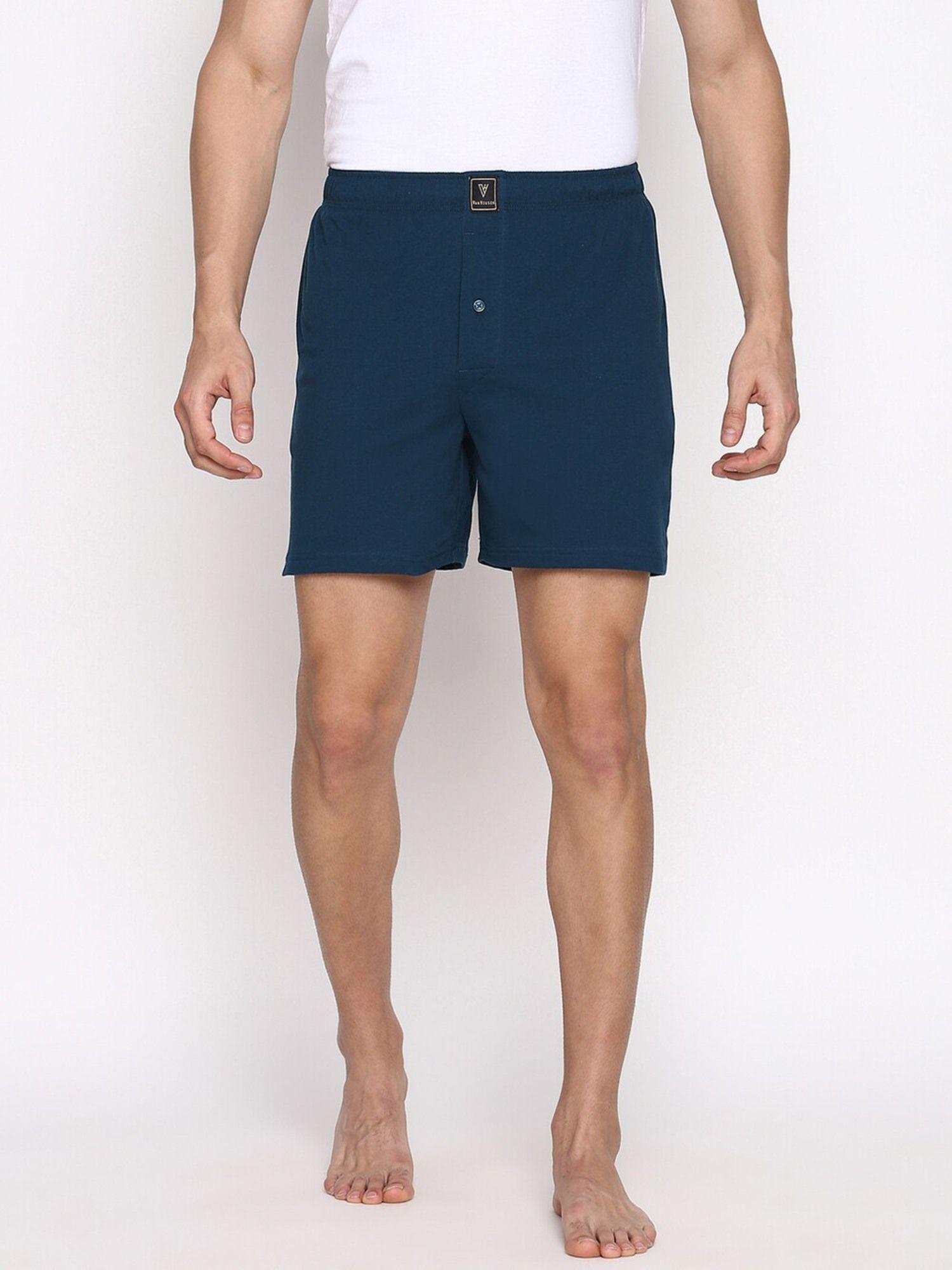 van heusen men ultra soft & button fly boxer shorts - assorted