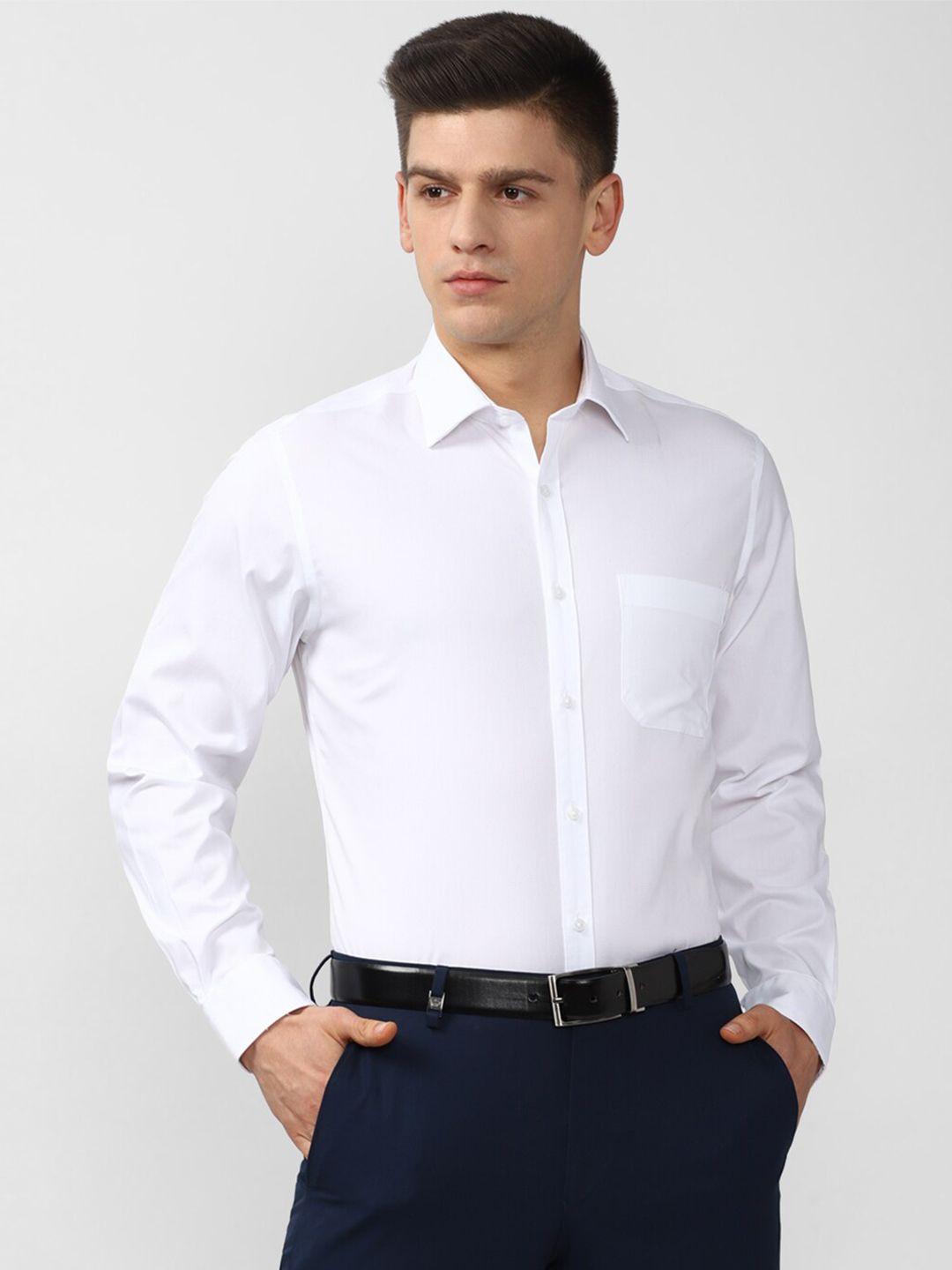 van heusen men white formal shirt