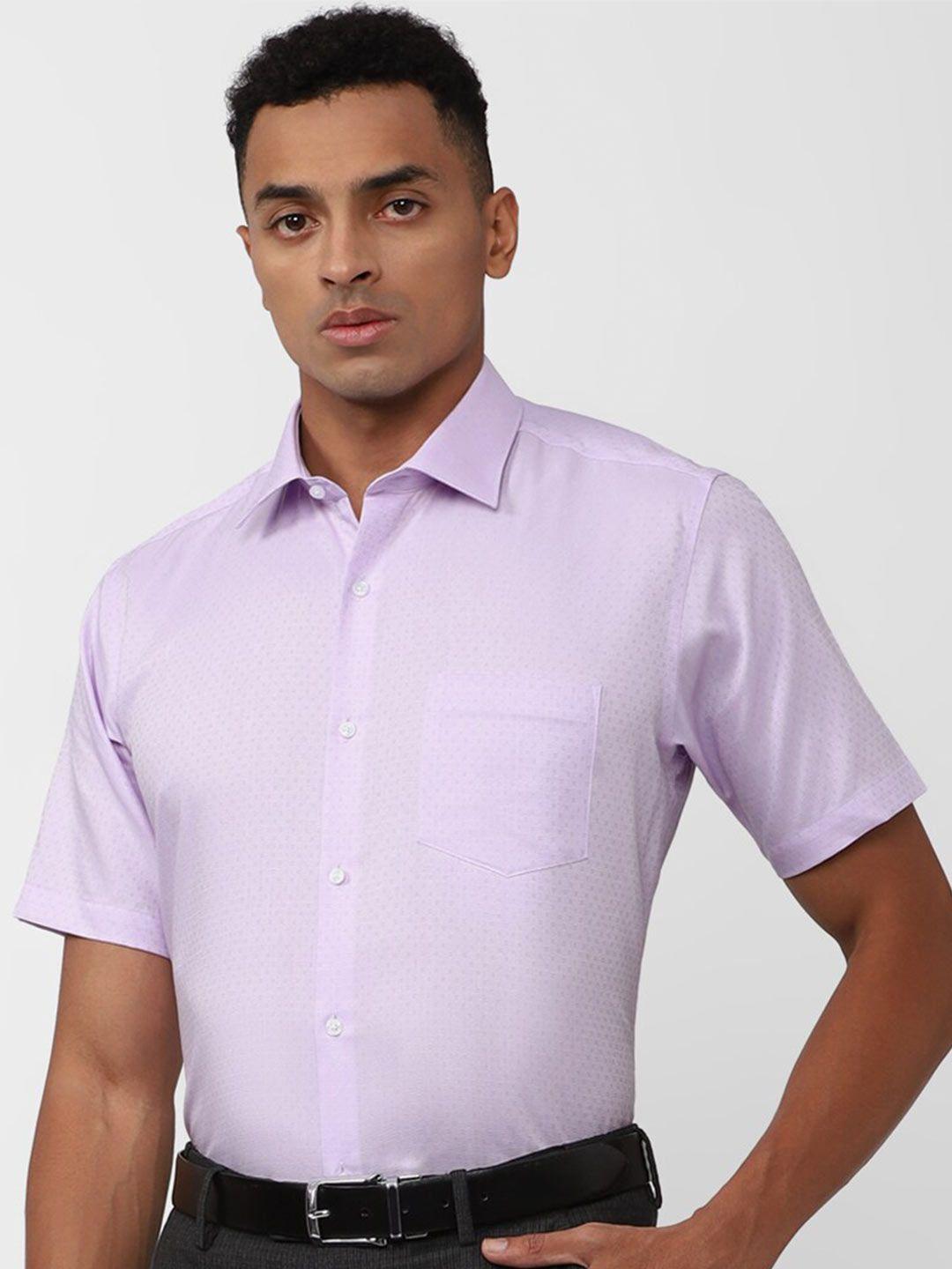 van heusen micro ditsy printed pure cotton formal shirt