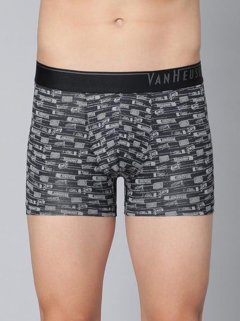 van heusen multicolored regular fit printed trunks