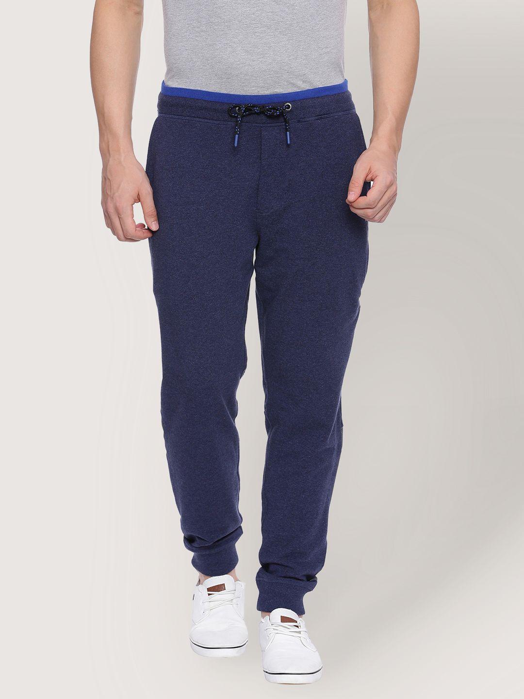 van heusen navy blue men track pants