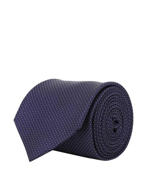 van heusen navy printed tie