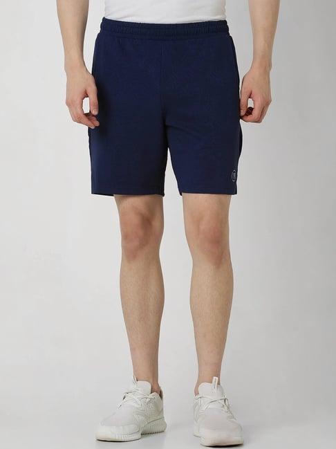 van heusen navy regular fit shorts