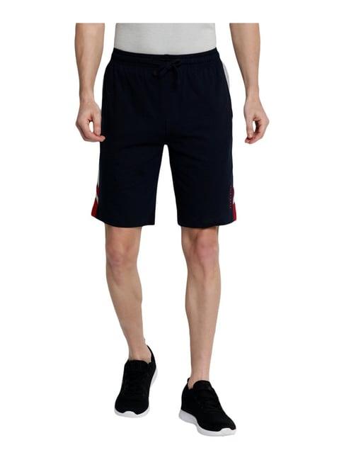 van heusen navy regular fit shorts