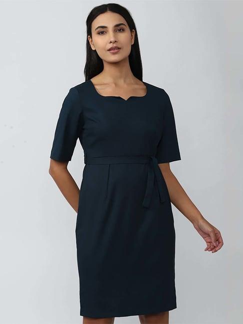 van heusen navy shift dress