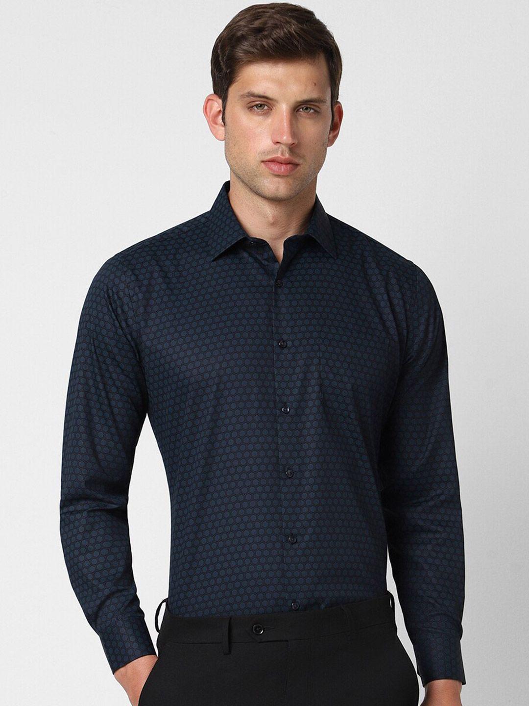 van heusen opaque printed cotton shirt