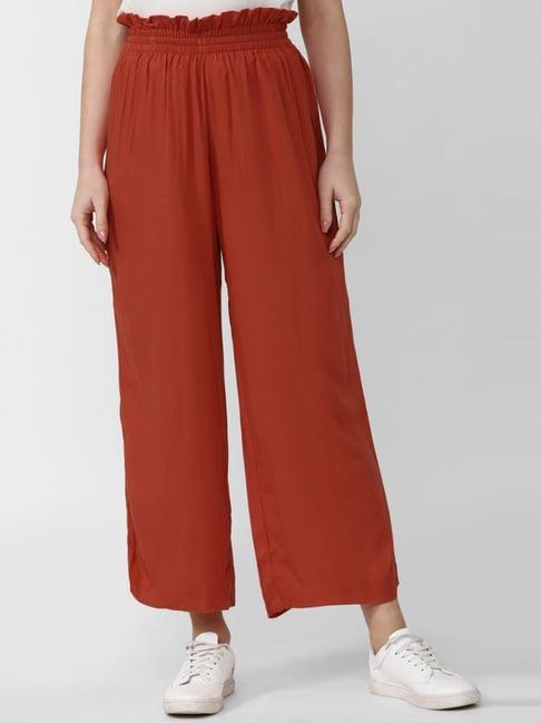 van heusen orange high rise parallel pants