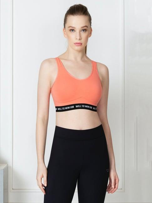 van heusen orange sports bra