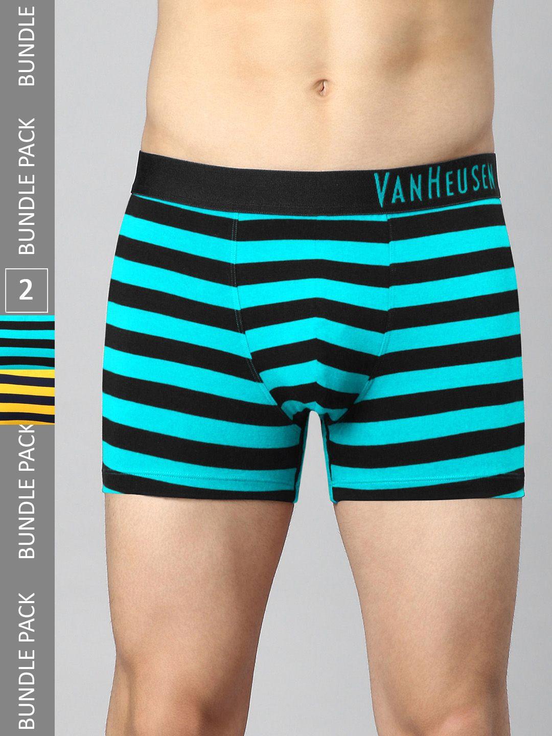 van heusen pack of 2 striped low rise trunks ihqtr2c310055