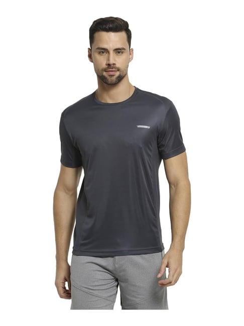 van heusen performance regular fit swift dry anti microbial solid t-shirt - graphite