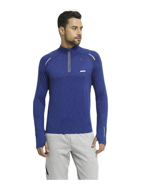 van heusen performance regular fit swift dry odour shield solid jacket - blue