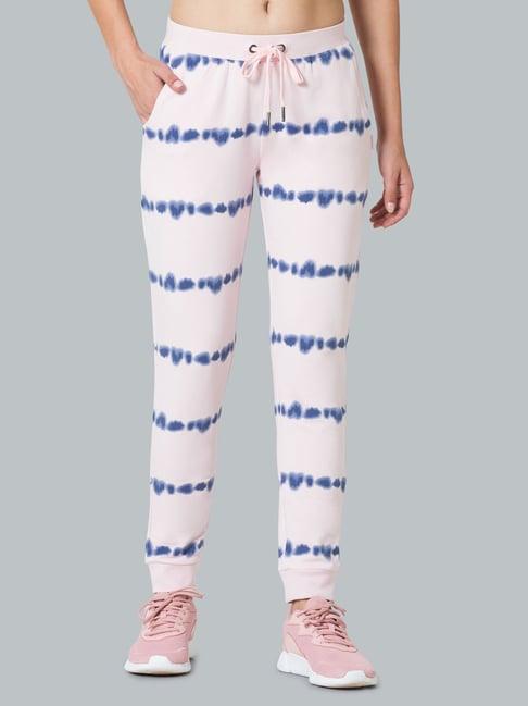 van heusen pink cotton printed joggers