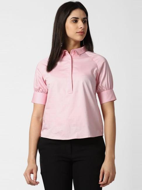 van heusen pink cotton top