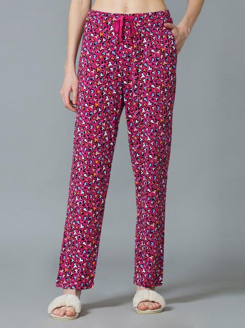 van heusen pink printed pyjamas