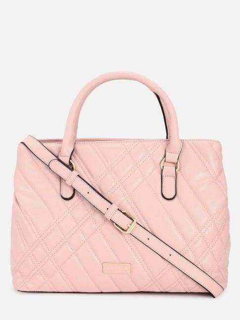 van heusen pink pu quilted handbag