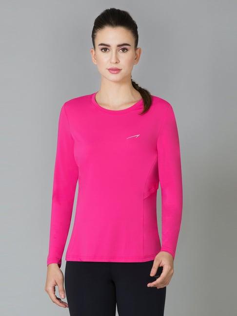 van heusen pink regular fit t-shirt