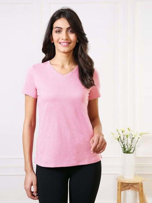 van heusen pink relaxed fit t-shirt